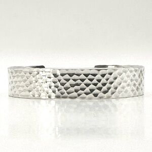 Silpada Retired B0851 Sterling Silver Hammered Cuff Bracelet
